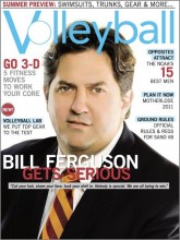 Bill Ferguson on Cover of Volleyball Mag