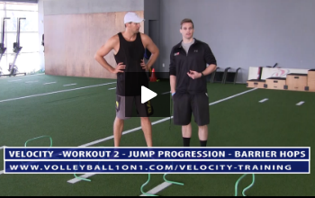 Jump Progression – Barrier Hops Exercise and Jump Technique Breakdown – Video 1 – Velocity Workout 2