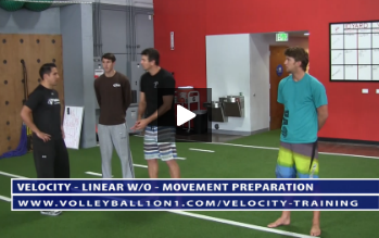 Movement Preparation – Velocity Volleyball Workout 1 – Linear