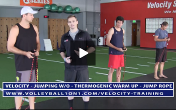 Thermogenic Warm Up – Jump Rope, Lunge and Reach, Reverse Lunge Twist, – Velocity Workout 2 – Jump Day