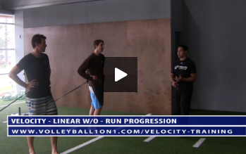 Volleyball Sled Run Progression Exercise Drills