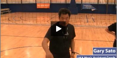 Youth Over the Net Pepper Multi Skill Volleyball Drill with Progressions by Gary Sato